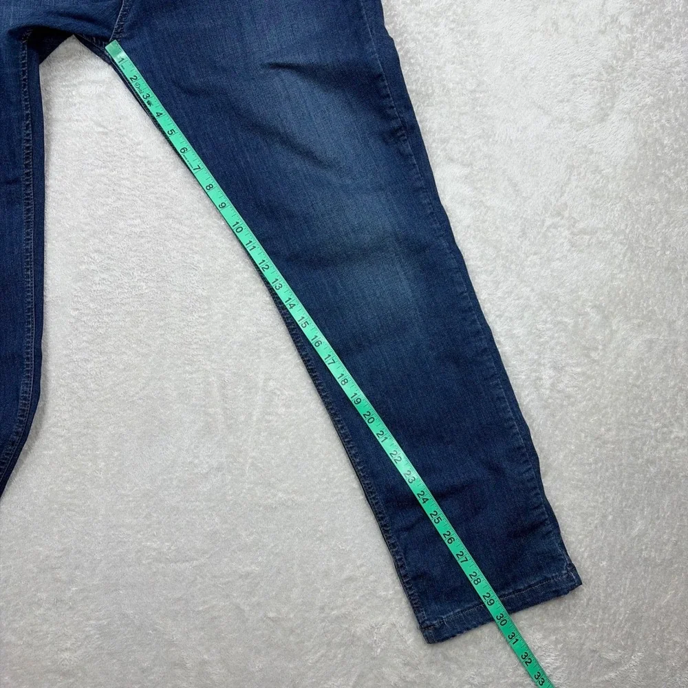 Mugsy Fultons Jeans Mens 35x30 Dark Wash Slim Straight Stretch Casual Everyday